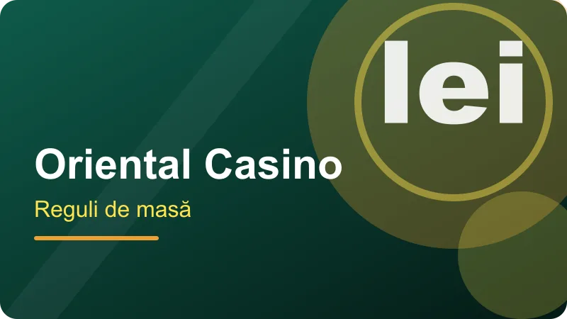 Oriental Casino – Baccarat la casino Oriental: trei pariuri Baccarat la casino Oriental: trei pariuri – ilustrație pentru secțiunea Oriental Casino